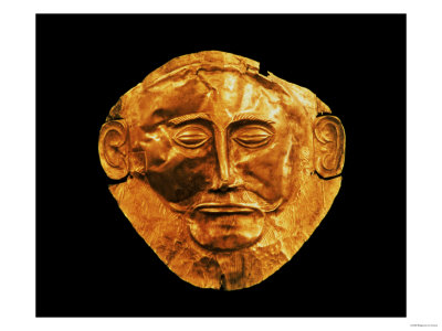 Funerary Mask from Mycenae, Formerly Thought to be That of Agamemnon